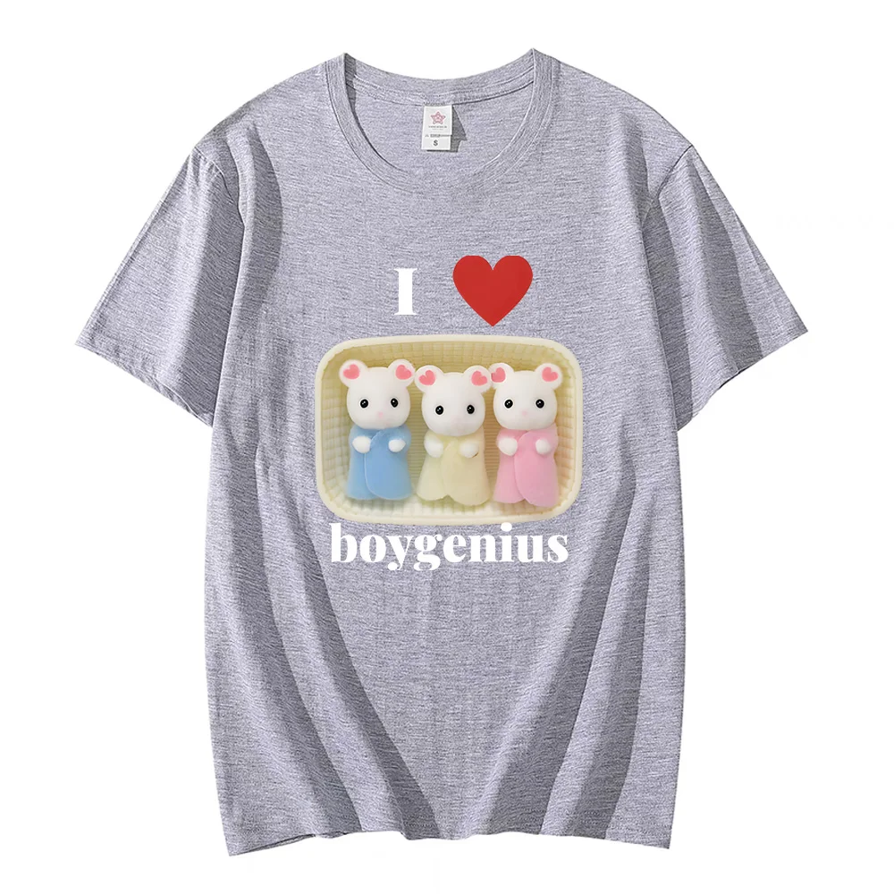 Ich Herz Boy genius Kaliko Critter Baby Design T-Shirts für Frauen Männer süße Baumwolle T-Shirts Anime Print weiche O-Ausschnitt T-Shirts Sommer Tops