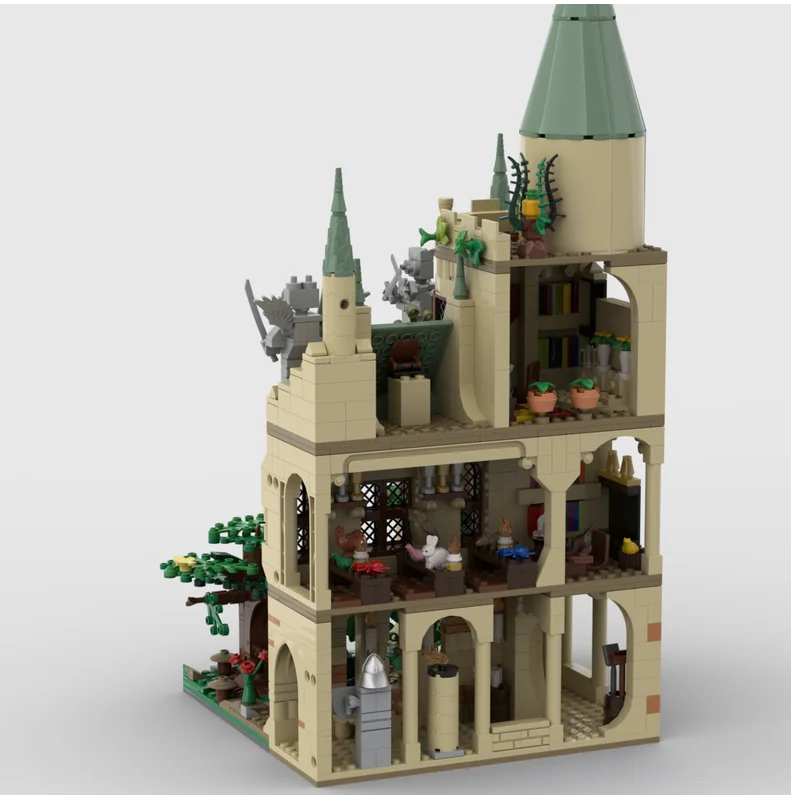 人気映画モデル MOC 組み立てブロック モジュール式変換中庭テクノロジーブロック クリスマスDIYおもちゃ 組み立てギフト