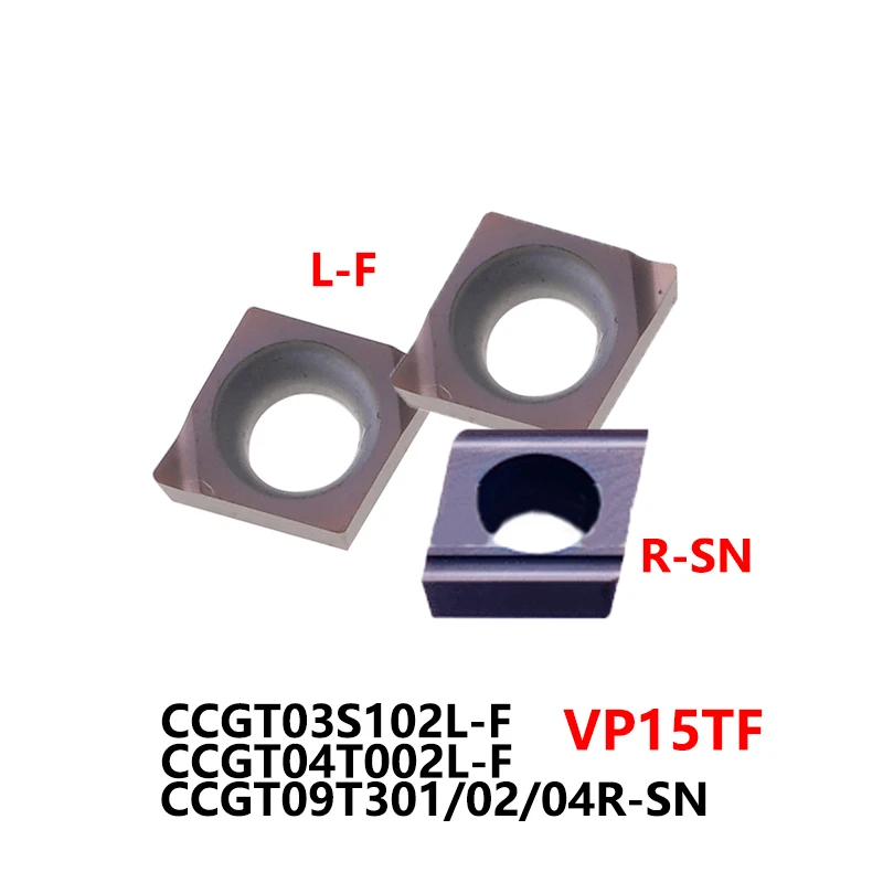 

100% Original CCGT CCGT03S102 VP15TF CCGT03S104L CCGT04T002L CCGT04T004L-F 10pcs CNC Carbide Inserts CCGT09T301R-SN CCGT09T302R