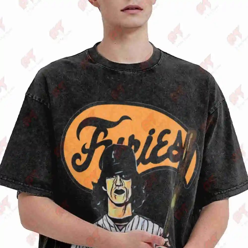 Baseball Furies Vintage Washed Tee Pure Cotton T-Shirt