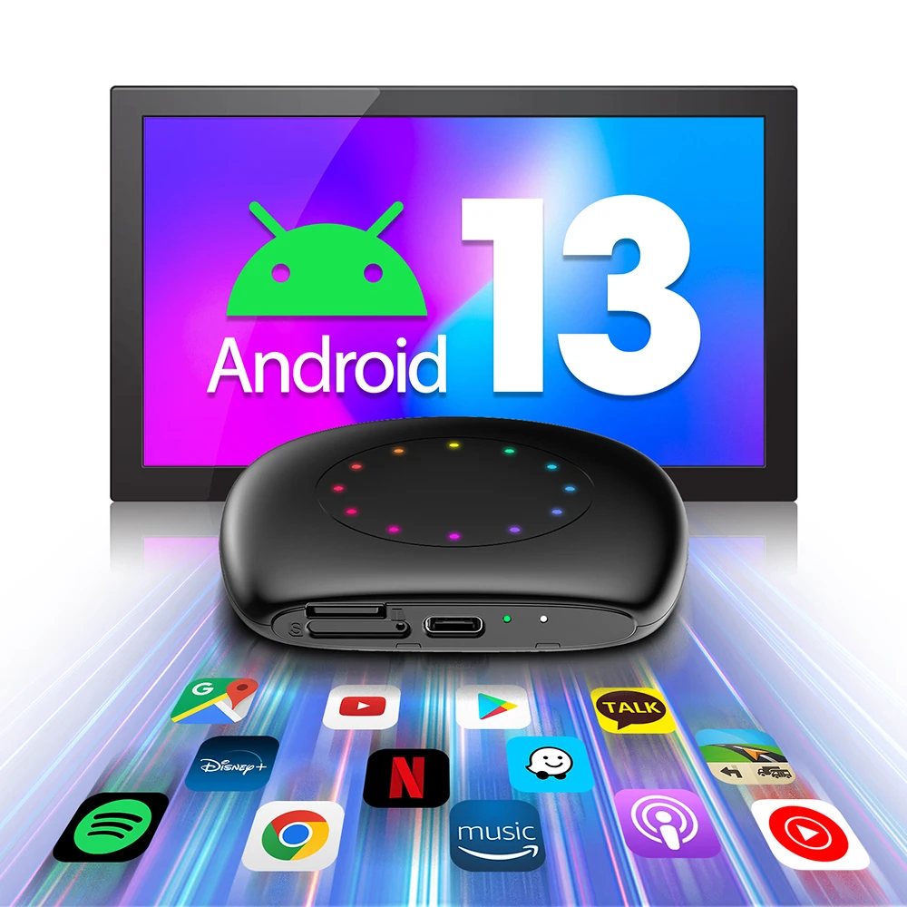 

2025 Android 13.0 CarPlay Smart TV Потоковое передавание AI Box SM6115 8-ядерный Android Auto Беспроводной CarPlay Разделенный экран для OEM автомобиля 4G LTE