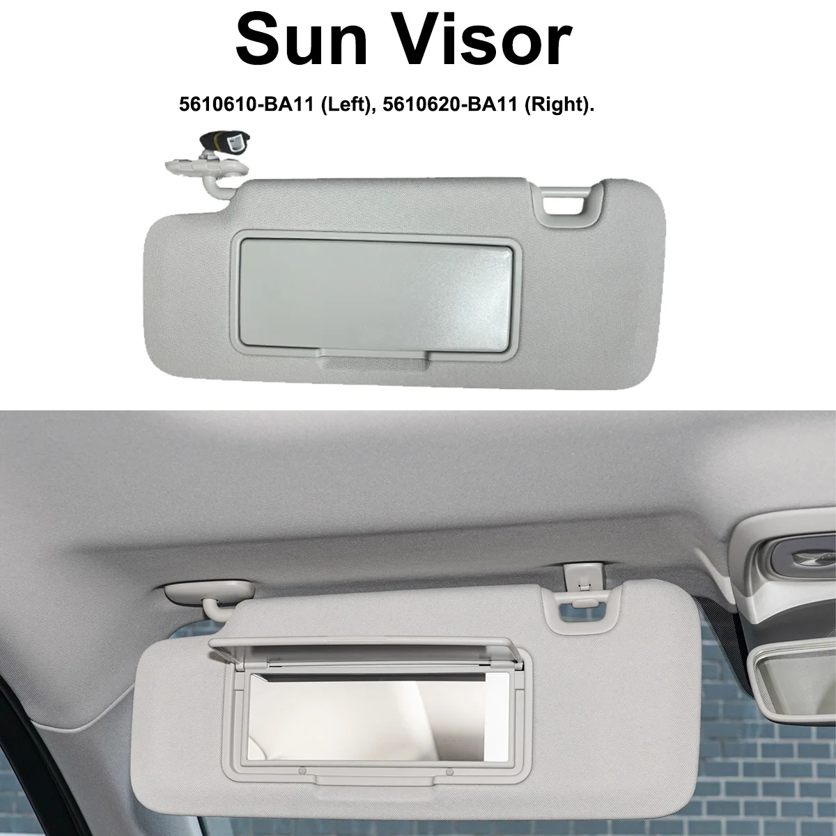 5610610-BA11 5610620-BA11 Left Right Sun Visor Assembly Direct Replacement compatible with Leapmotor C10