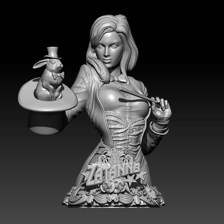 60mm 80mm  Resin Model Lady Magic Figure Sculpture Unpainted No Color RW-924