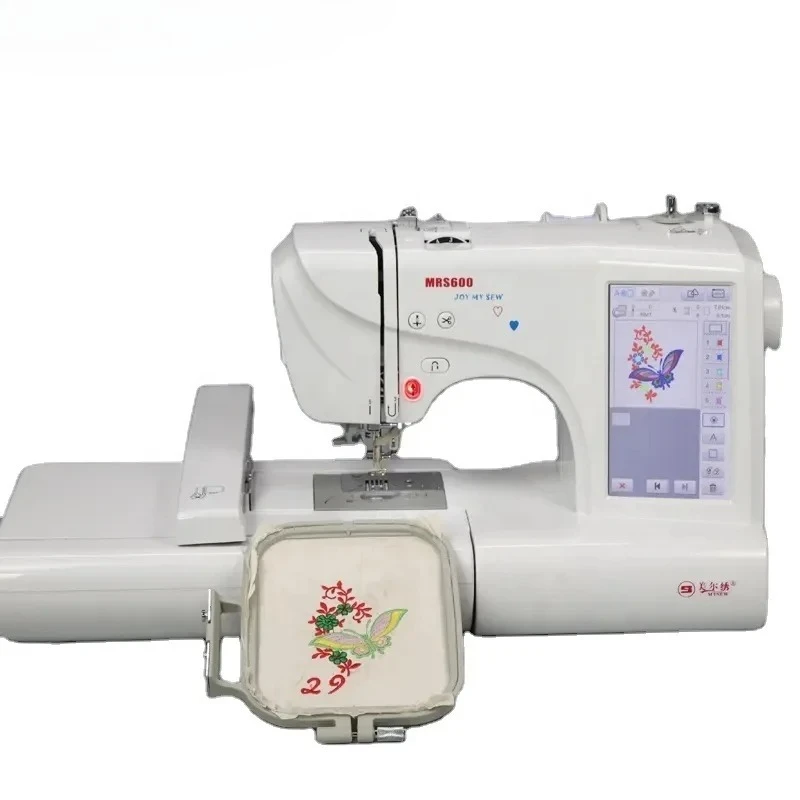 MRS600 Fashional Clothes Direct Sale Portable  Sewing Machine Computerized Embroidery Machine Single