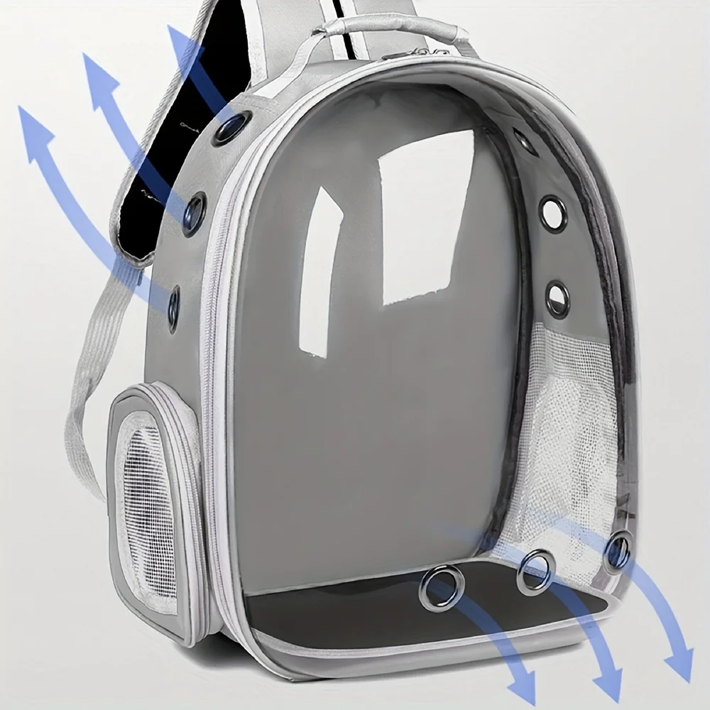 Pet Cat Carrier Backpack Breathable Portable Transparent Space Capsule for Small Animal Puppy Dog Outdoor Travel Bag