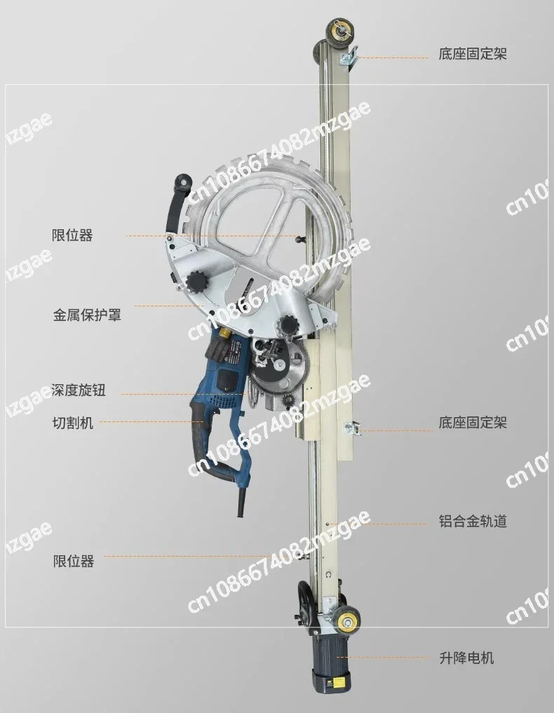 

Направляющая кольцевой пилы. Автоматическая направляющая для резки стен. Направляющая для резки бетона кольцевой пилы.