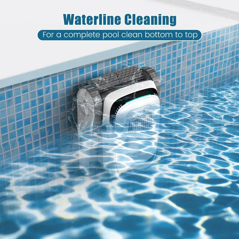 روبوت حمام السباحة اللاسلكي، جدار التسلق التلقائي، منظف روبوت ذكي لحمام السباحة تحت الماء #6