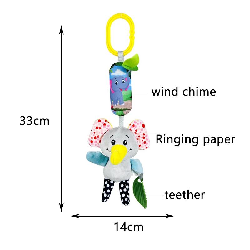ของเล่นเด็กแบบใหม่ ตุ๊กตาผ้าเนื้อนุ่ม มีเสียงเขย่า จับถนัดมือ ของเล่นแขวน มีเสียงกรอบแกรบ ของเล่นเสริมพัฒนาการประสาทสัมผัส สำหรับเด็ก 0-24 เดือน ของเล่นกัดแทะ ของขวัญ