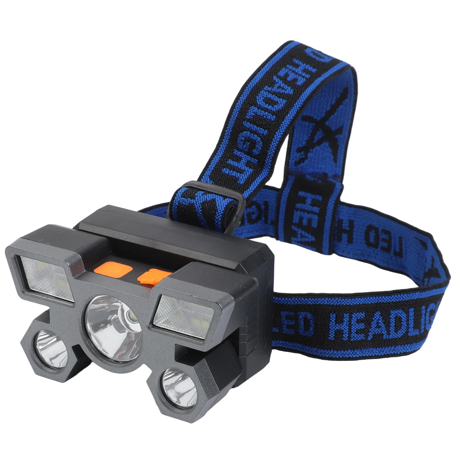 Adjustable Angle Headlight Approx.10*6.8*6.8cm LED Headlamp Long-Lasting Battery Multiple Lighting Modes Portable Headlight