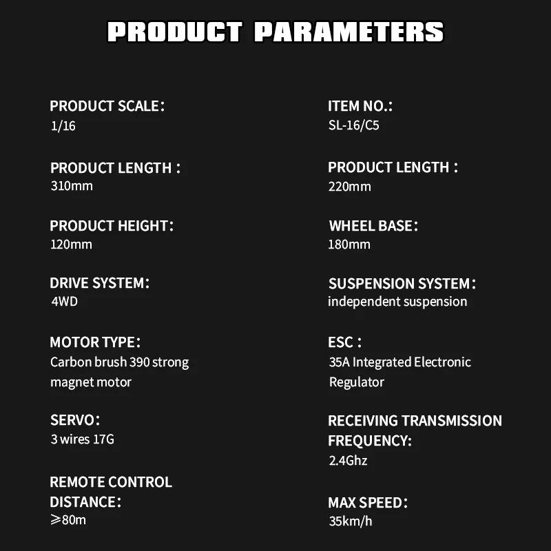 รถบังคับวิทยุ SCYvsSULONG-C5 1:16 2.4G พร้อมไฟ LED ขับเคลื่อน 4 ล้อ สำหรับขับขี่ออฟโรด ของเล่นรถบังคับสำหรับเด็ก