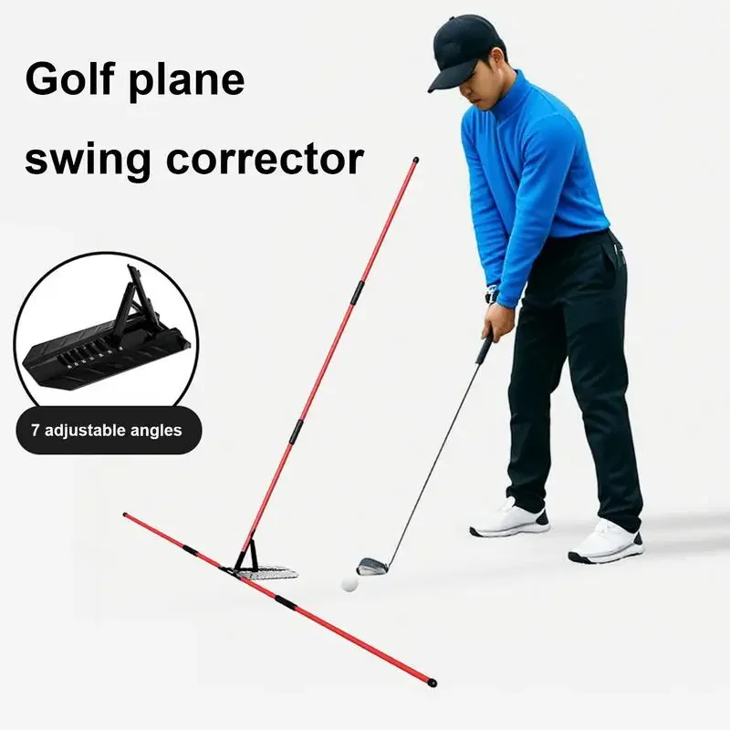 

New Golf Alignment Stick Holder Swing Practice Plate Trainer Swing Angle Adjustment Posture Correction Aid