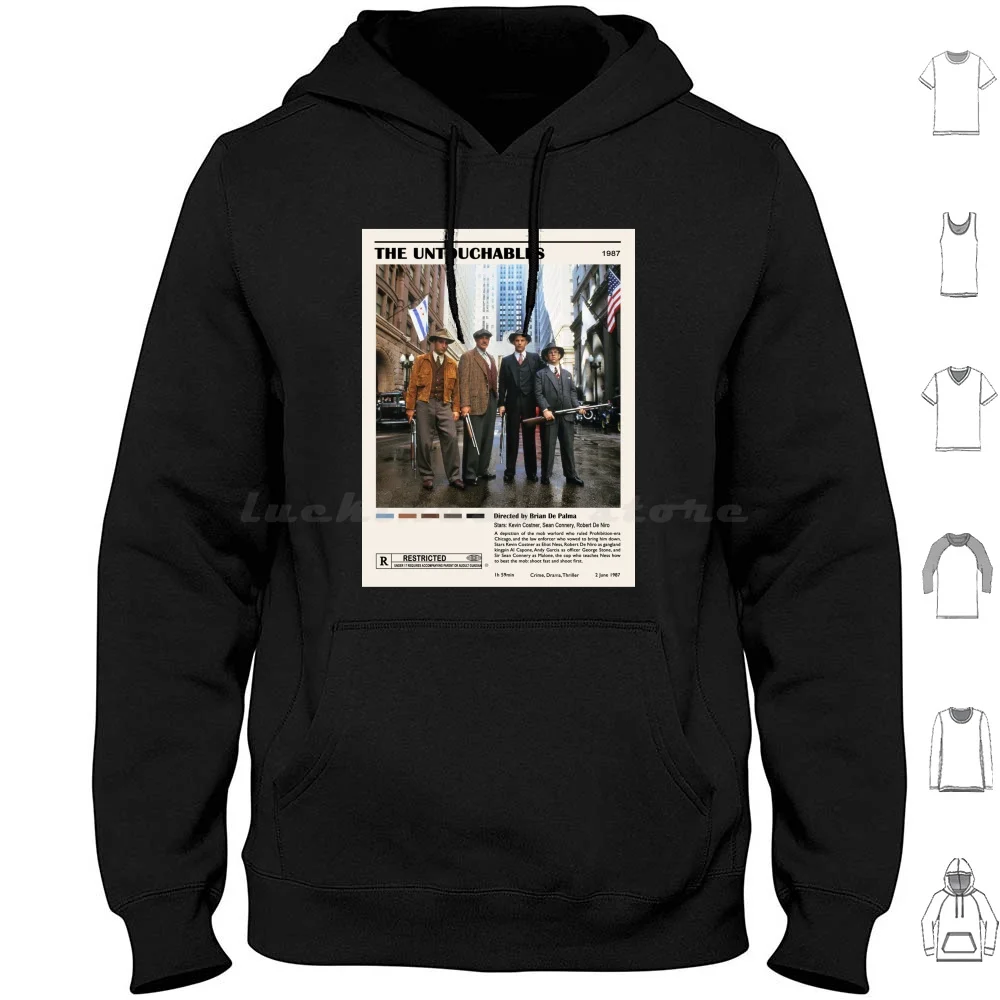 Póster de diseño de película Sudadera con capucha vintage Algodón Manga larga Biografía Película Biografía Película Película Intouchables The