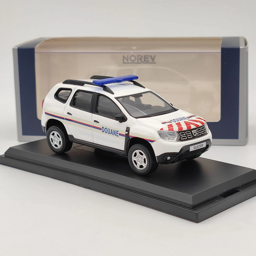 Коллекция 1/43 года, литой модели автомобилей Norev для Dacia Duster, таможня, полиция 2019, рождественский подарок, Ограниченная Коллекция, белый