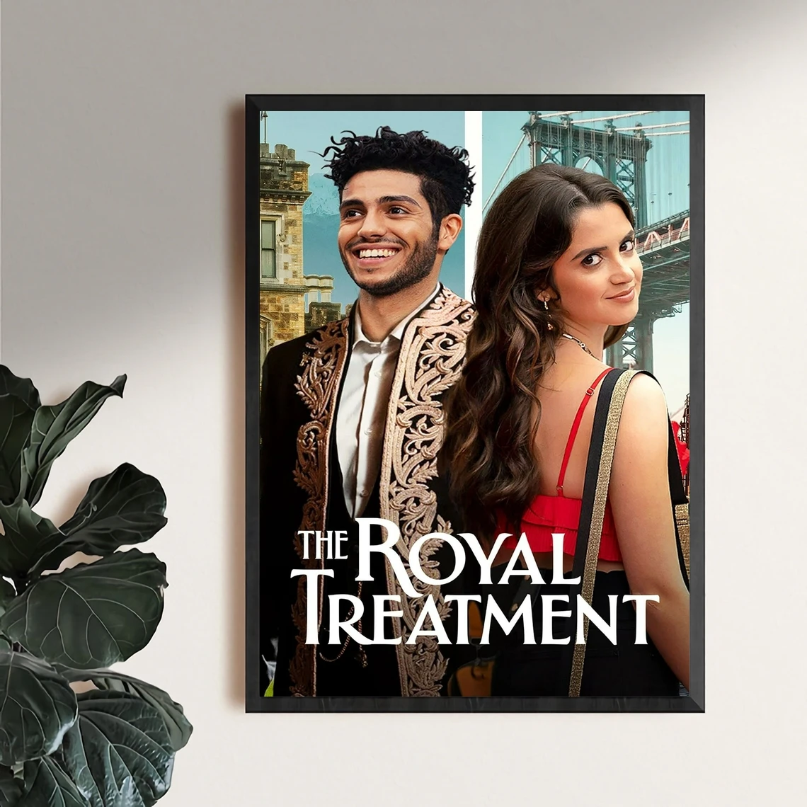 

The Royal Treatment (2022) Movie Poster Star Cover Photo Canvas Print Apartment Home Decor Wall Painting (Unframed)