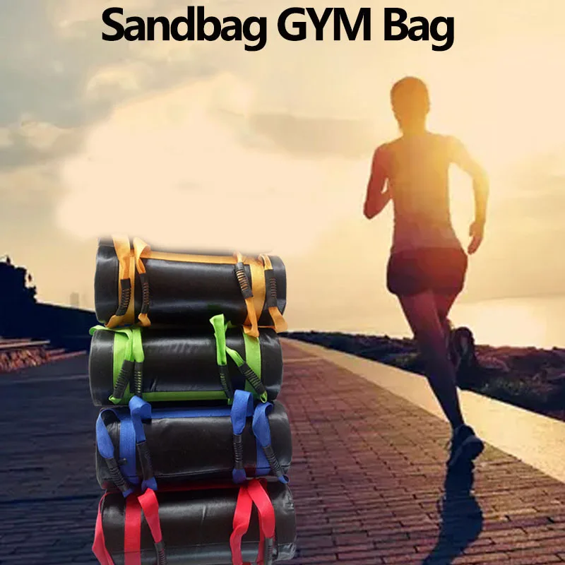 T34C Weight Sandbag Boxing Fitness Workout Multi-Functional Training Sand Bag High Intensity Exercises Power Bag 5Kg