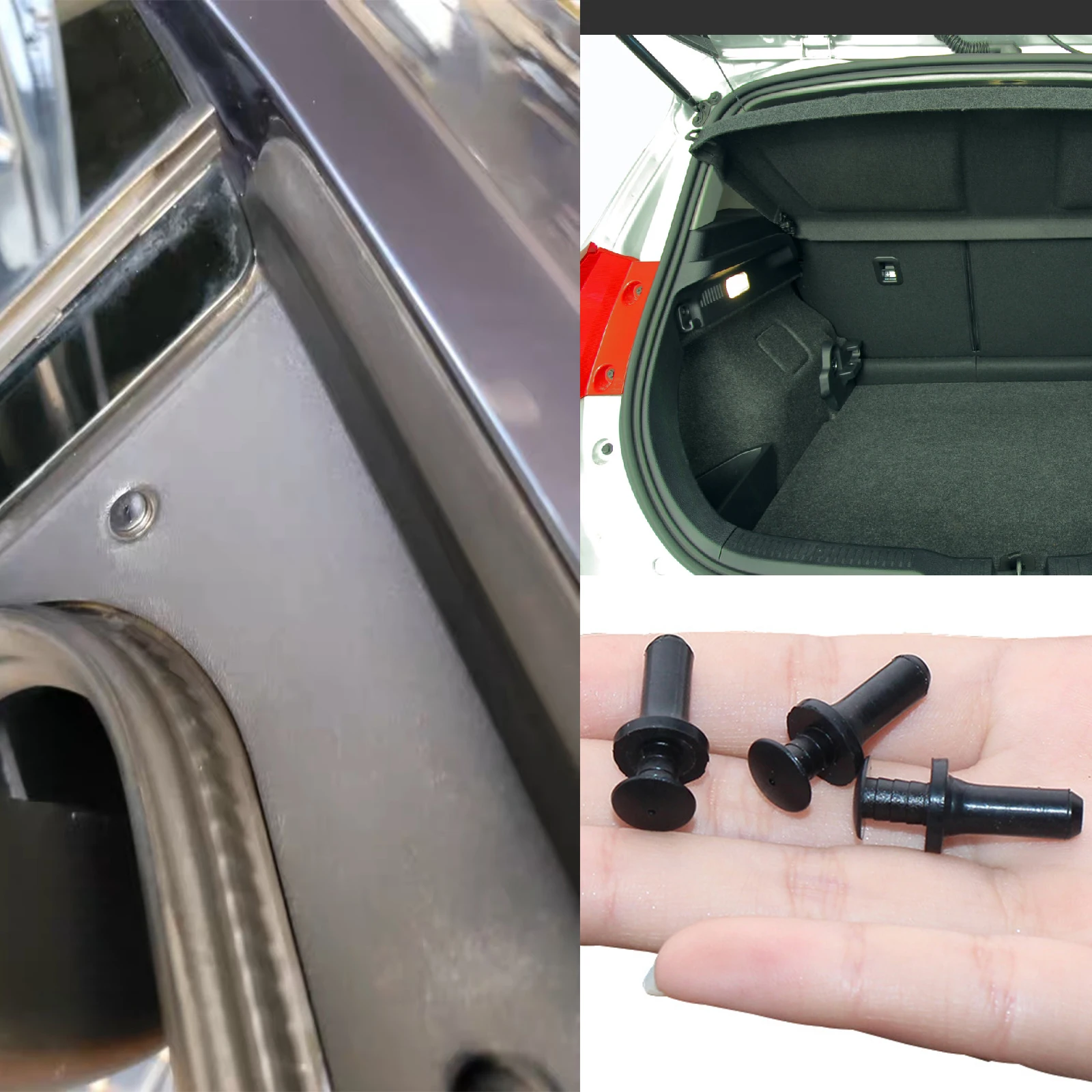 10x forro da porta traseira do carro tronco boot tapete tampa guarnição painel clipe para mercedes benz e-class w211 c-class w204 a 0009915940