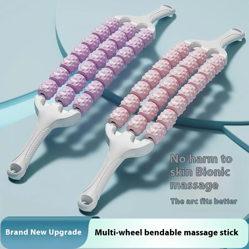 Sports Fascia Stick - Draagbare gebogen massageroller voor fitness en yoga, anti-cellulitis, ideaal voor onderarmen