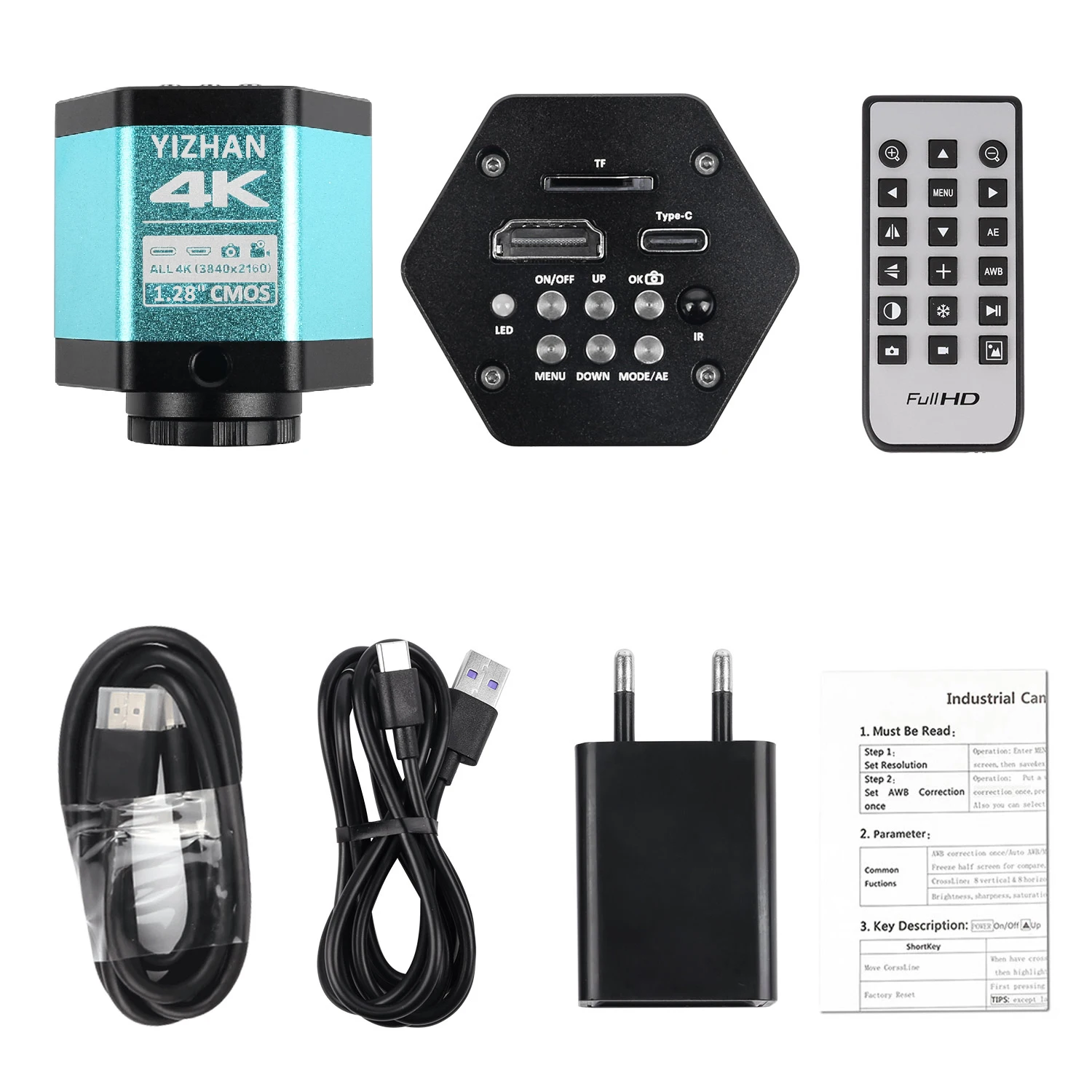 YIZHAN Full 4K Digitalmikroskop zum Löten, 215-fache Vergrößerung, 48MP HDMI USB Mikroskopkamera mit IMX415 Sensor, Videomikroskop – Detail 16