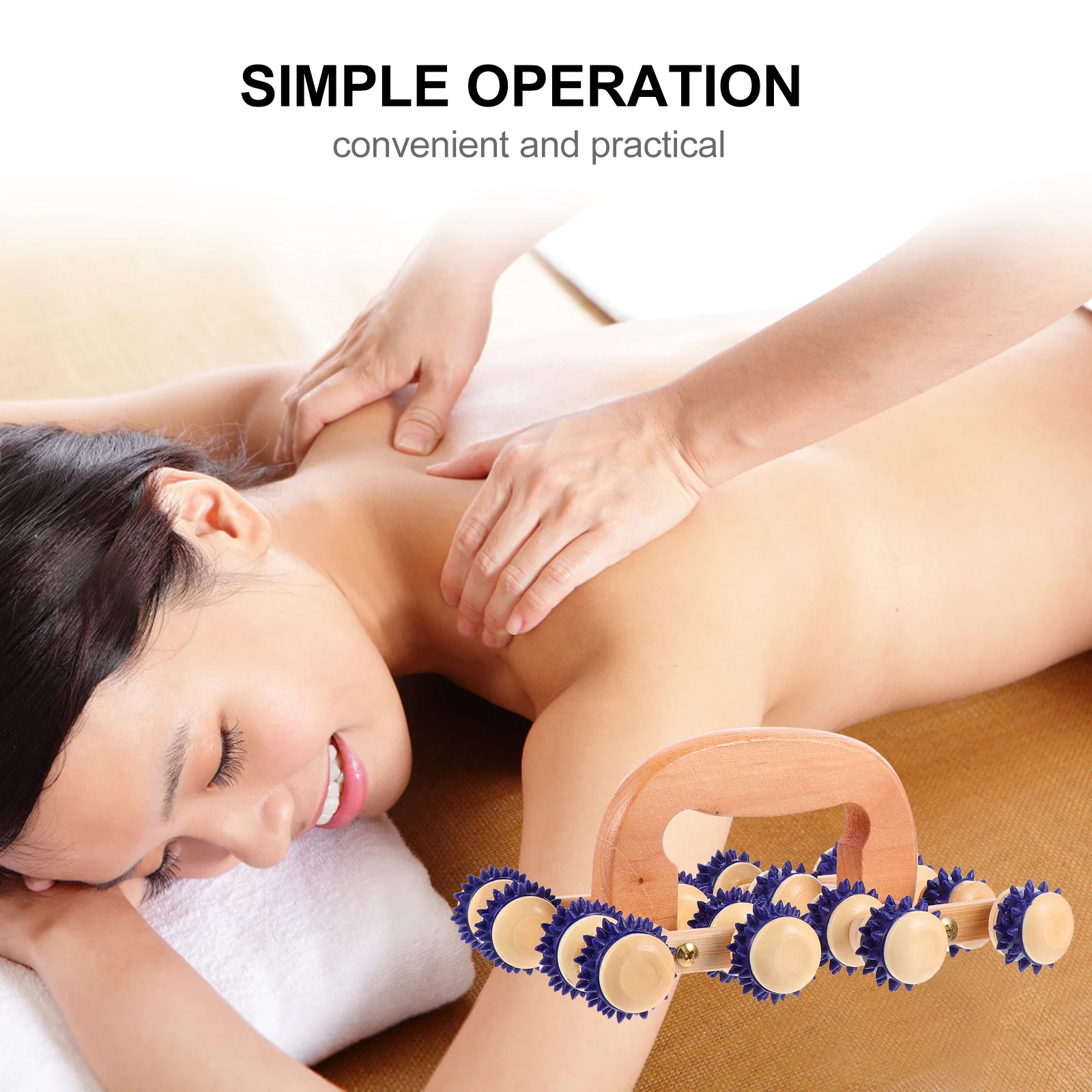 

1pc Full Body Massager Roller Lightweight Portable For Home Travel Handheld Slimming Roller Body Handheld Massager