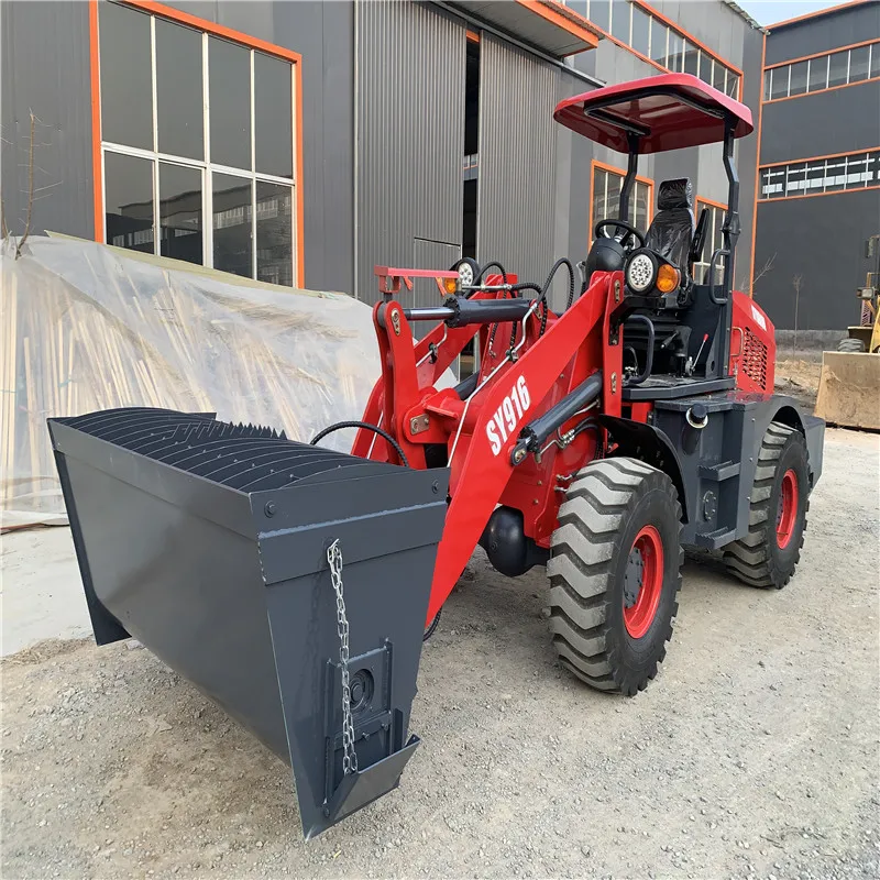 SYNBON New Design 4 Wheeled Front End Loader Backhoe Multi-Functional Tractor