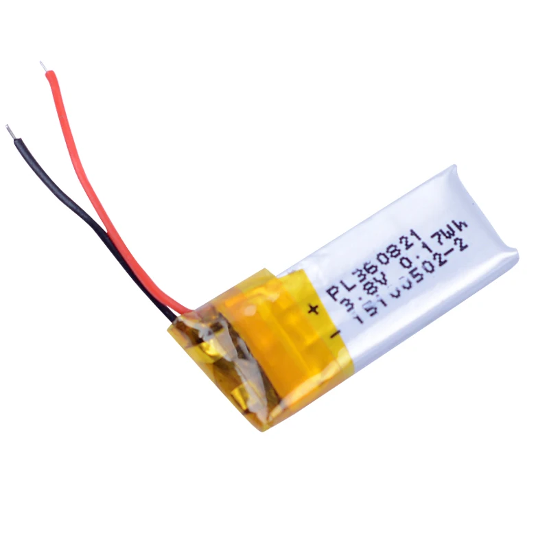 360821 3.8V 45mAh Rechargeable Lithium Li-ion Li Polymer Battery For mp3 Bluetooth headset speaker DVR toys watch 360821