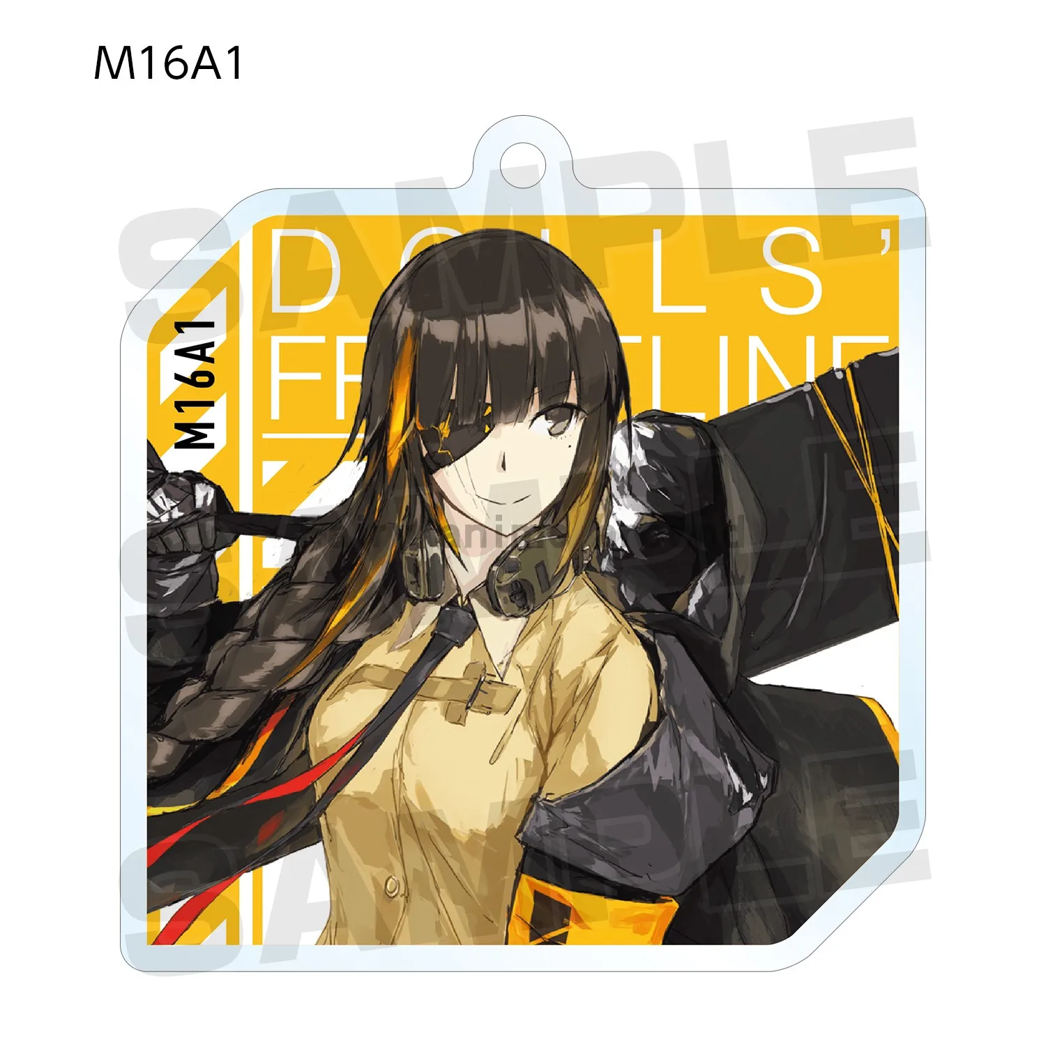 Game Girls Frontline Keychain Doll Anime M4A1 M16A1 STAR-15 RO635 WA2000 Acrylic Keyring Pendant for Gift view 4