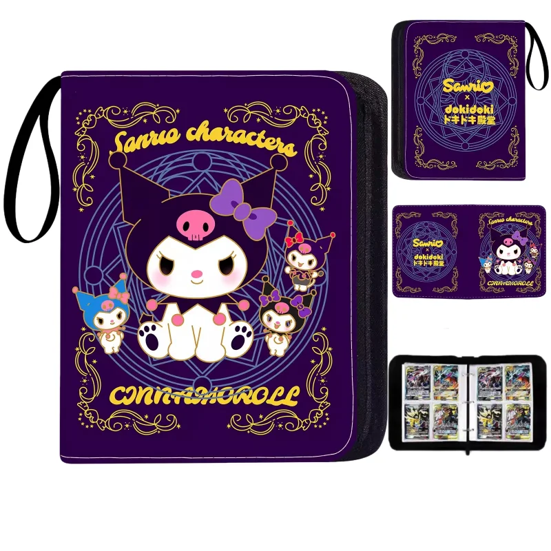 Kuromi My Melody Pochacco Pudding Dog Card Collection Photo Album Loose-Leaf Zipper Business Card Holder Children's Fashion Gift