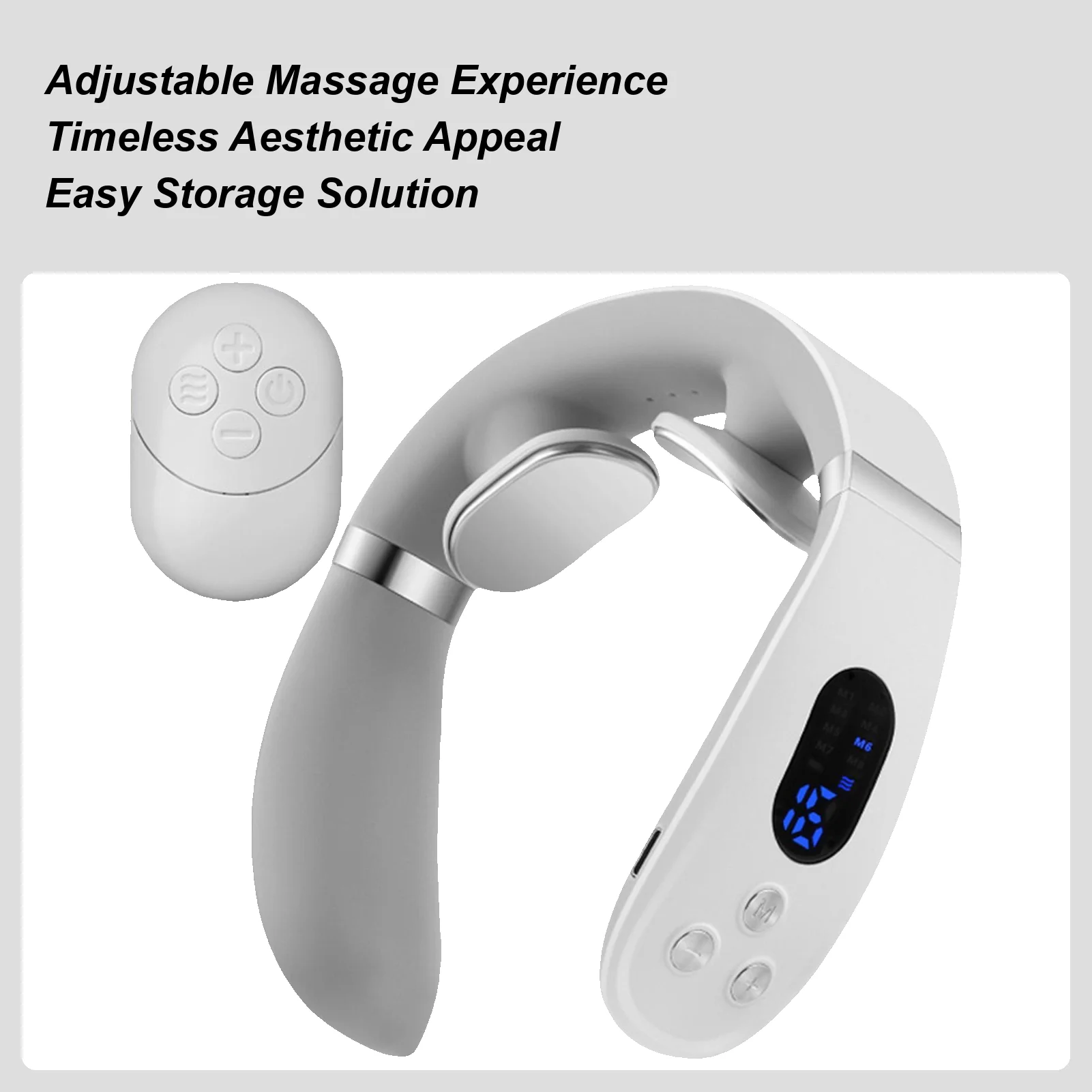 

Neck Massager With Heat Heated Pulse Cervical Neck Muscle Massager Portable Muscle Massage Device For Men Him Women Her Dad Mom