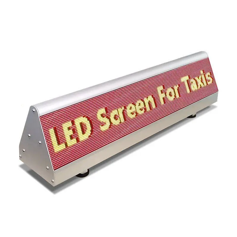 

Leadleds Full Color Double Sided Car Top LED Display Mobile Digital Billboard Wireless Advertising Taxi Roof Video Screen Sign