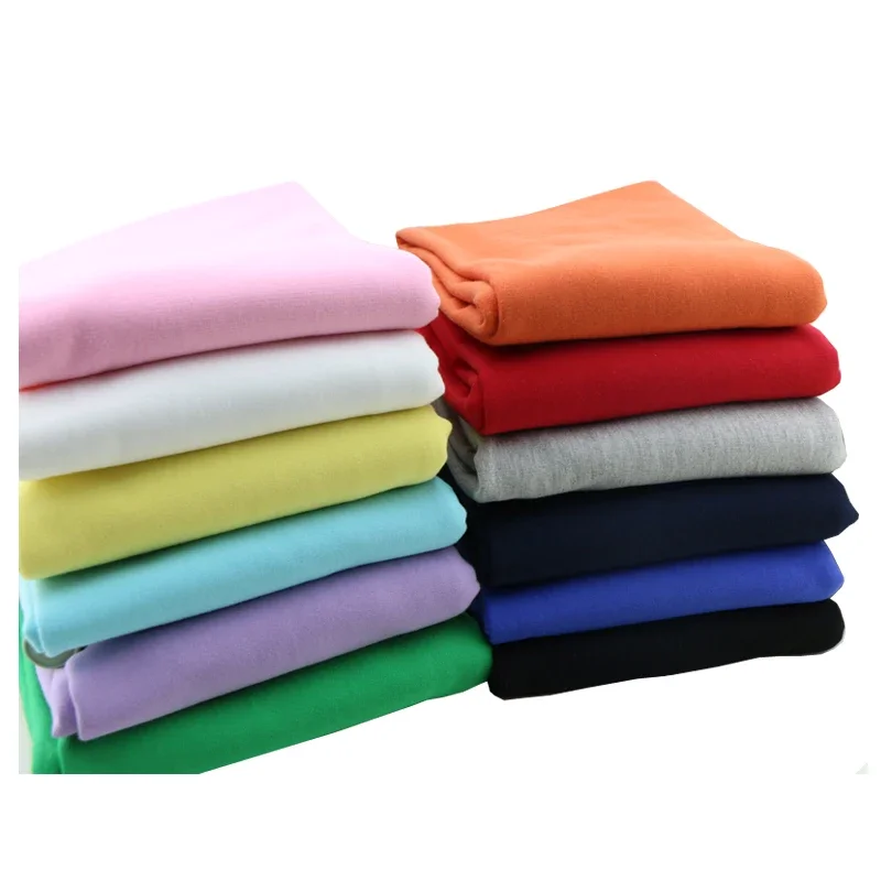 Pure Cotton Knitted French Terry Fabric Solid Thick For Sweater Hoodies Sportswear Pants DIY Handcrafts Patchwork 50X185CM Telas