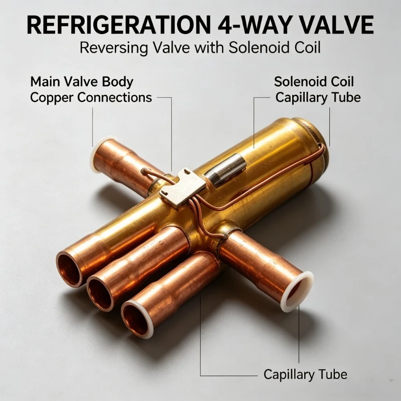 SHF-35B-67-02 SANHUA 20P Four Way Reversing Valve AC Outdoor Unit Heat Pump 4-Way Solenoid Valve HVAC Spare Parts