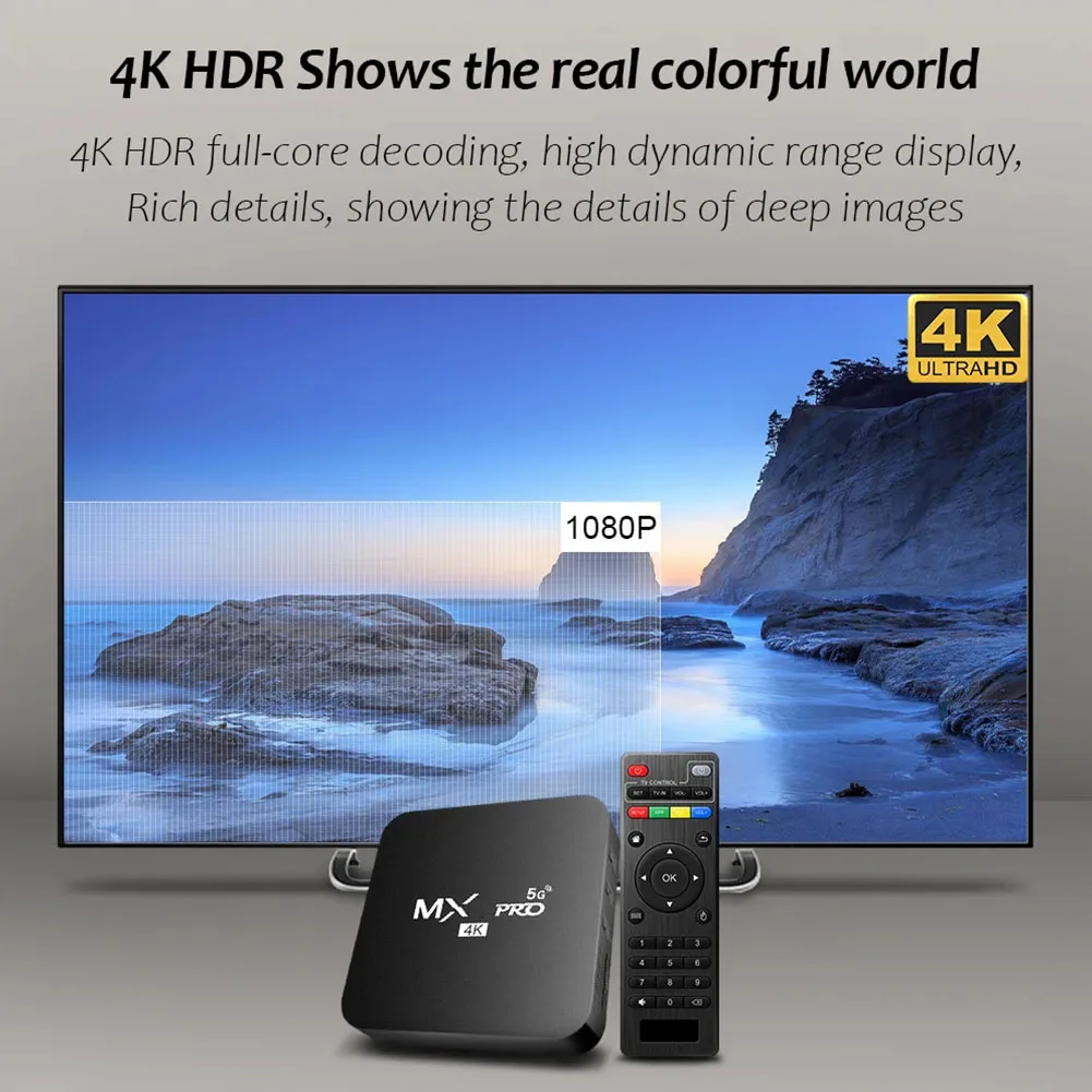 Android 11 Smart TV Box RK3228A Четырехъядерный домашний видеоплеер 4K HD Видео-медиаплеер ОЗУ 1 ГБ ПЗУ 8 ГБ