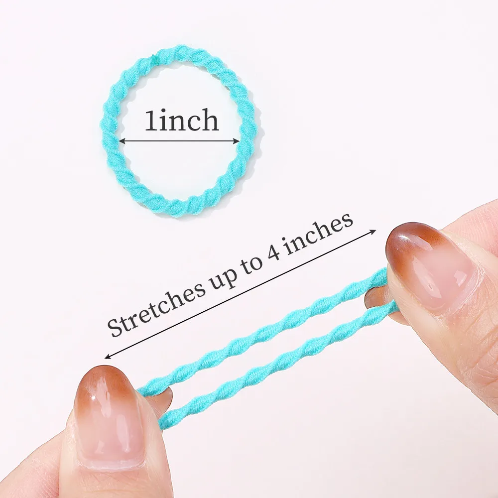 جديد 100 قطعة العصابات الشعر فتاة لون الحلوى شريط مطاطي مرن رباط شعر الأطفال الطفل عقال Scrunchie إكسسوارات الشعر