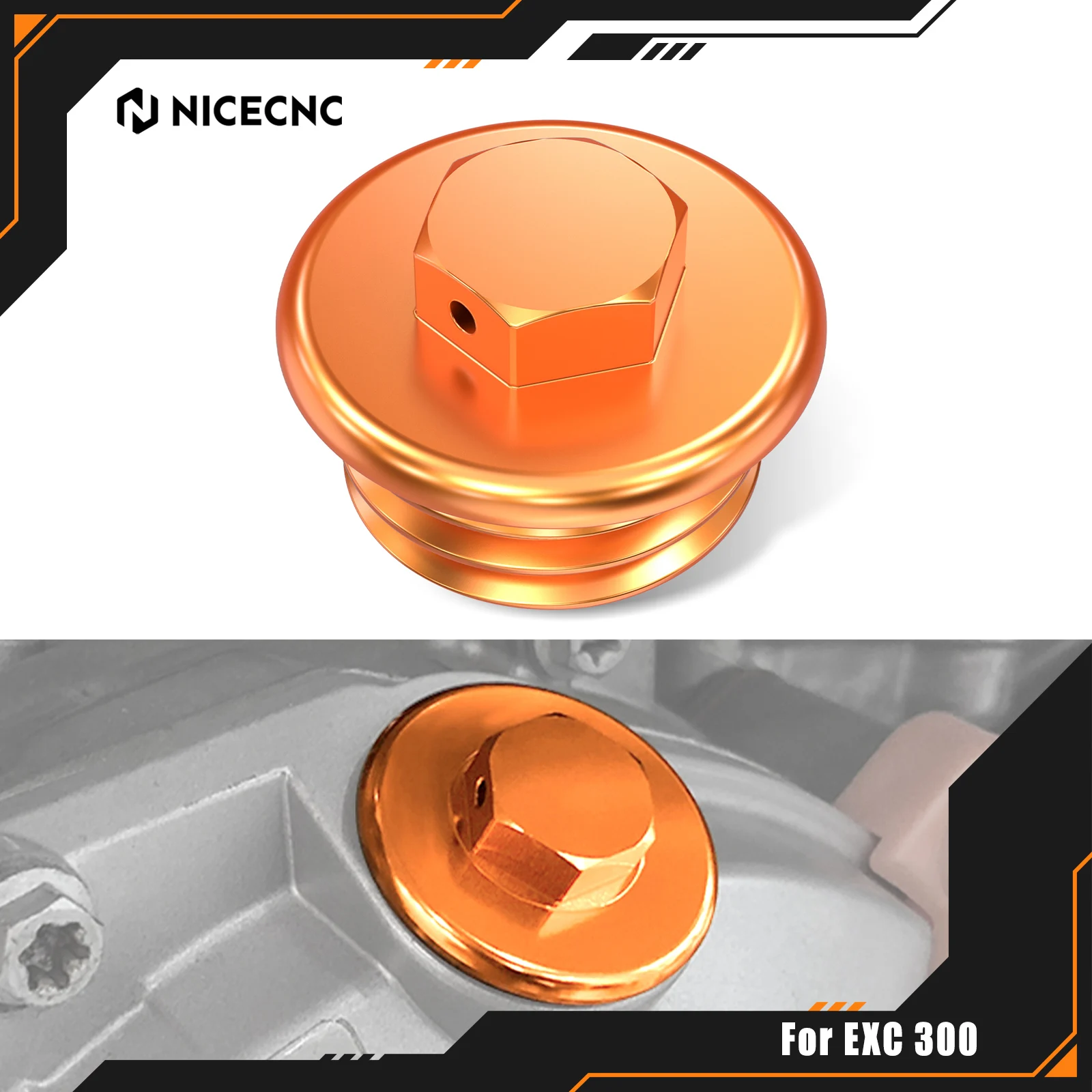 

For KTM EXC 300 2004-2023 EXCF 350 EXC 450 SXF 250 SXF 450 SX 150 XC XCF XCFW XCW TPI Six Days MXC Engine Oil Filler Plug Cap