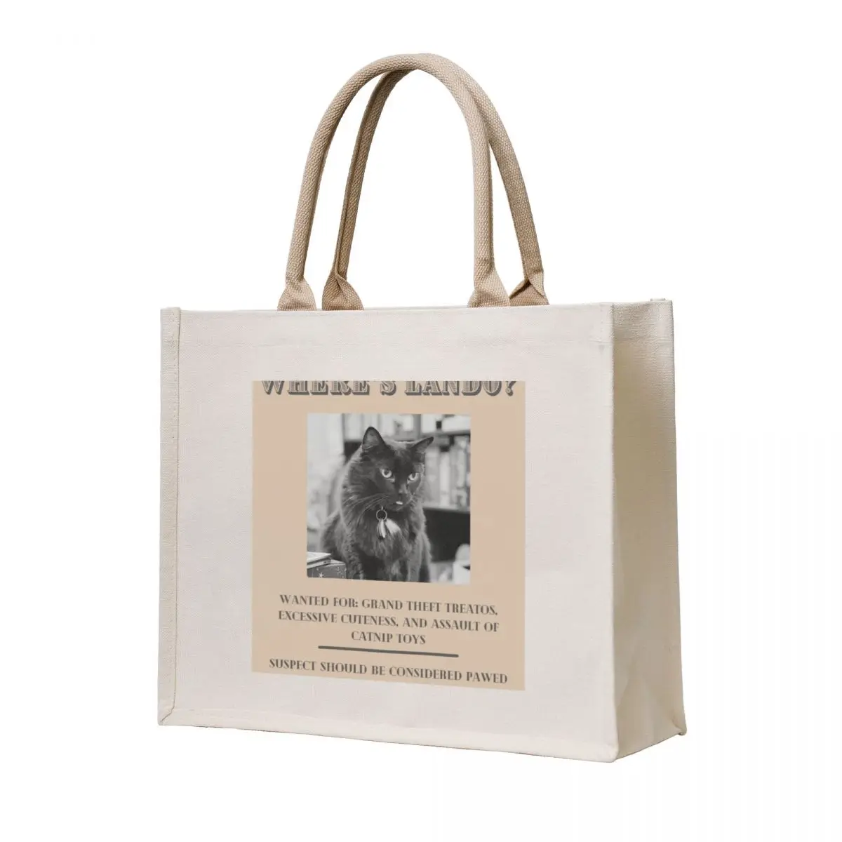 

Lando Wanted Poster Tote Bag Canvas stote bag Eco bag Handbags