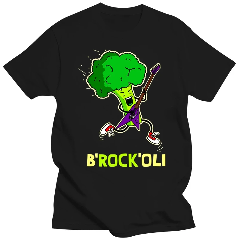 FUNNY VEGAN T SHIRT BROCKOLI BROCCOLI PUN FOOD JOKE SLOGAN BIRTHDAY PRESENT  New Tops 2018 Print Letters Men T-Shirt