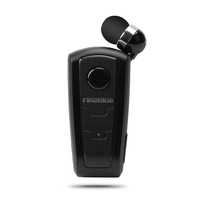 2024 Upgrade Fineblue F910 professional handsfree clip headset retractable talking ear phone connect two bluetooth headphones