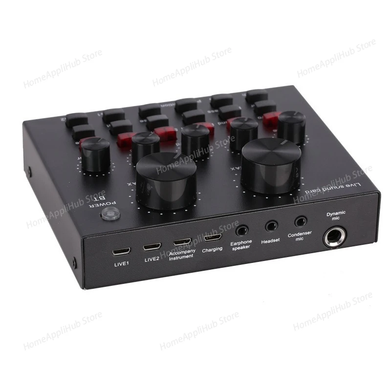 Sound Card Set, Live Streaming Equipment for Streamers Kuaishou Singing Microphones, Complete Set of Microphones for Karaoke