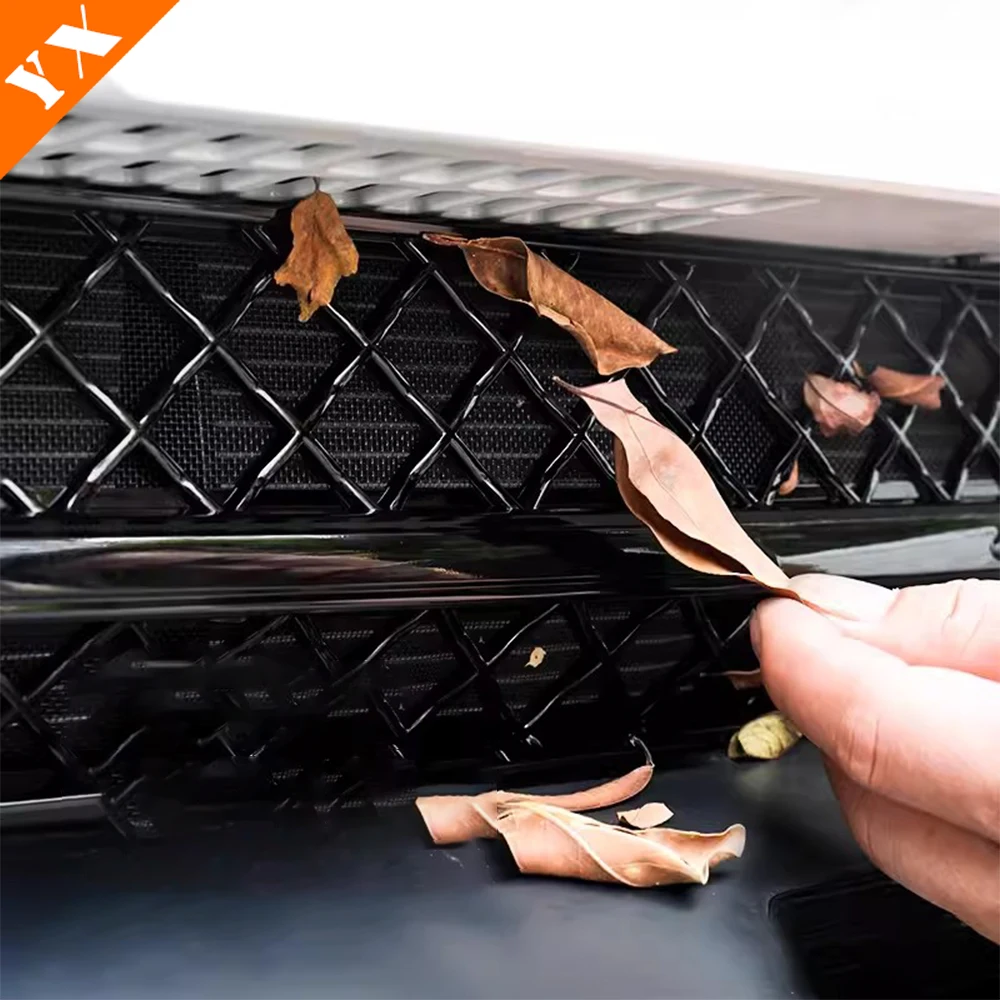 For CHANGAN Deepal S7 2023-2024 Dust-Proof Net Decor Cover And Stainless Garnish Trim Car Front Grille Anti-insect Net Accessory