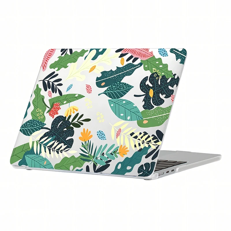 

Tropical Leaf Print Hard Laptop Case Cover For MacBook Air Pro 13 14 15 16 M1 M2 Shockproof Protective Shell