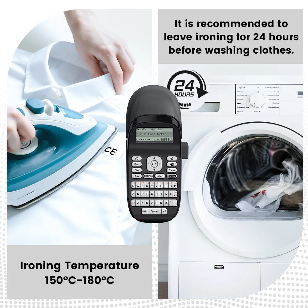 

Phomemo LT12 беспроводной железный принтер для детей, школьная форма, именные этикетки, тканевая бирка для одежды, наклейка для рюкзаков, книг