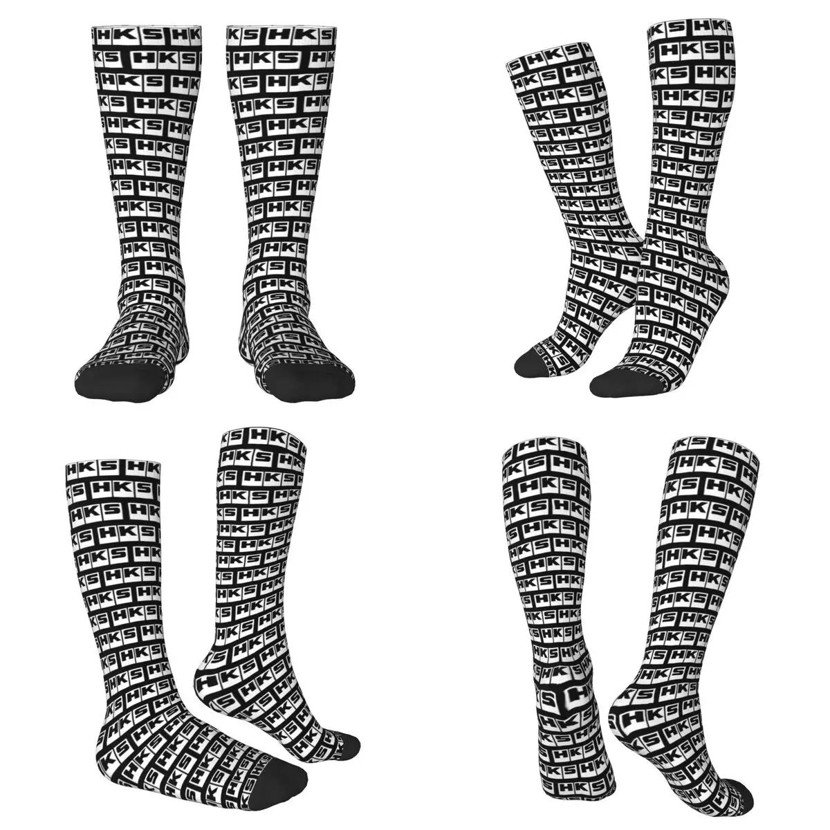 

All Seasons HKS 1993-2002 Socks Harajuku Crew Socks Funny Stockings for Men Women