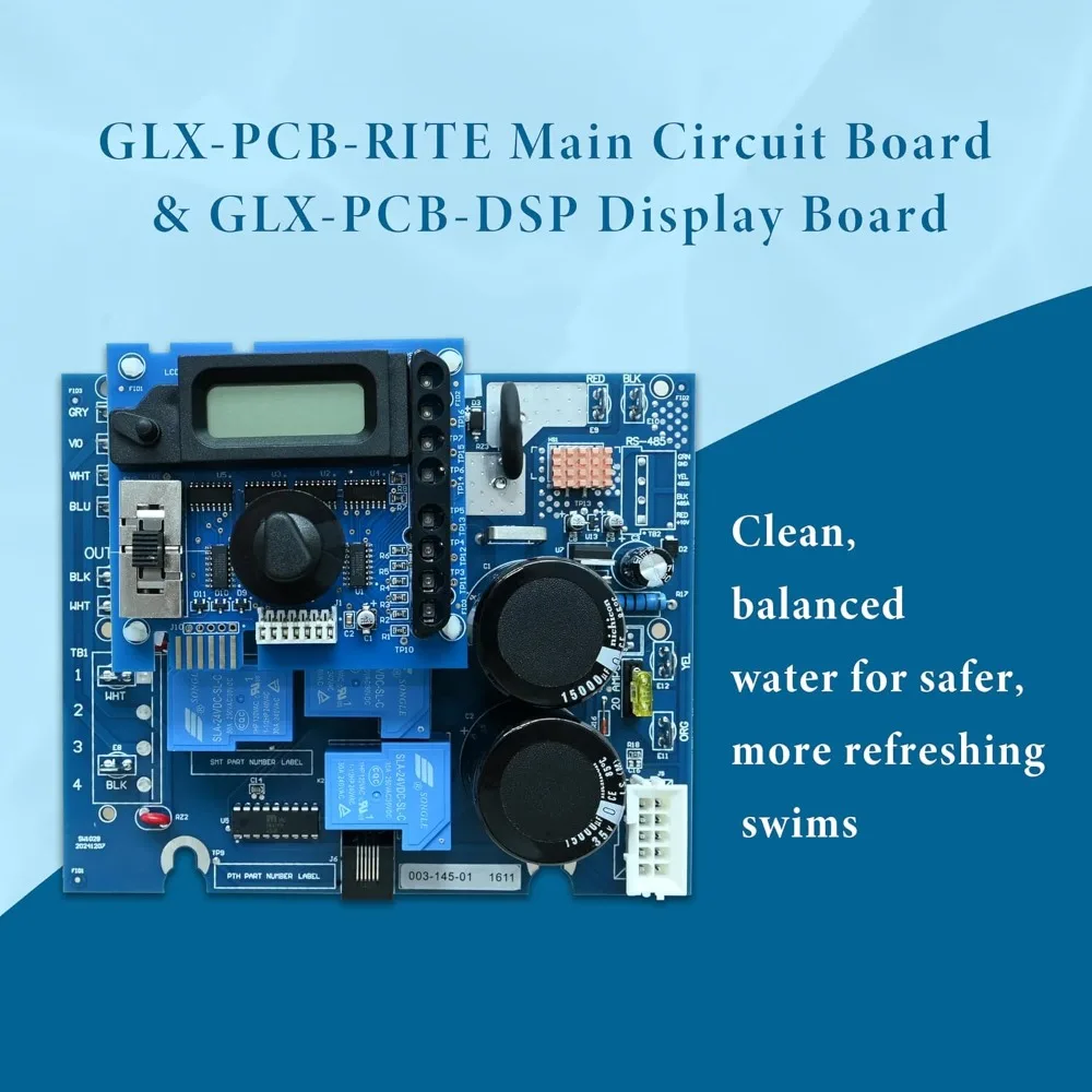 

Плата управления GLX PCB RITE, плата дисплея GLX PCB DSP для системы хлорирования бассейнов Hayward Goldline Aqua Rite (на основе соленой воды)