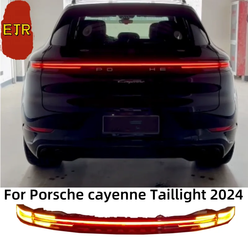 For Porsche cayenne 24 model Taillight Assemblies Modified with LED Flowing Light Turning Rear Tail Lamp  Auto Accessories