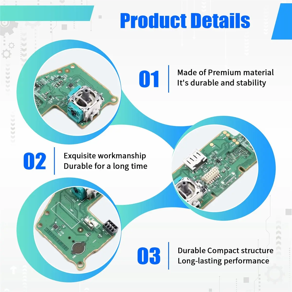 Placa Base de Repuesto OKgood para Control de XBOX Series S/X, Repuestos para Reparación de Controles de XBOX Series S
