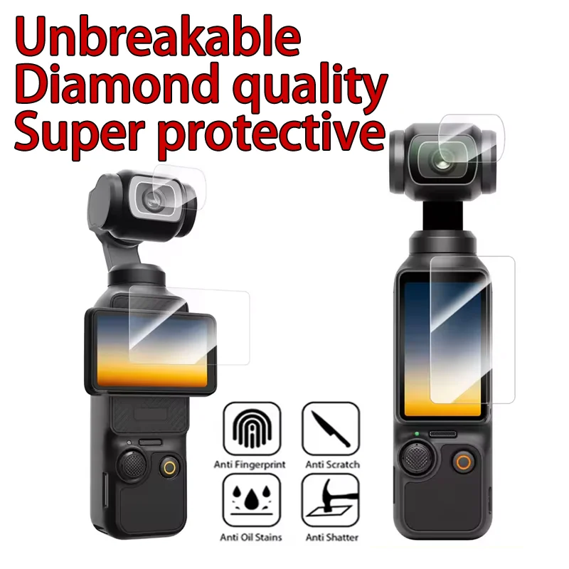 9H Tempered Glass Camera Lens Protector for DJI Osmo Pocket 4 Ultra-Clear Screen Protector Film Accessories for DJI Pocket 3 / 4