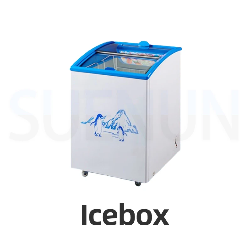 Refrigeradores comerciais Display Cabinets, Congelador para sorvete e picolé, Sorbet para cozinha