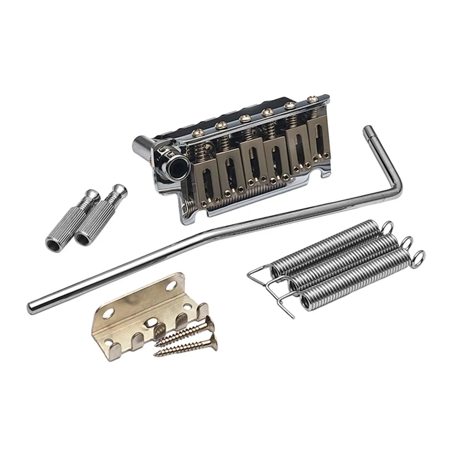 

Tremolo Bridge Guitar System Set Double Locking Stainless Steel Replacement Practical Tremolo Seat 10.5 mm String Distance