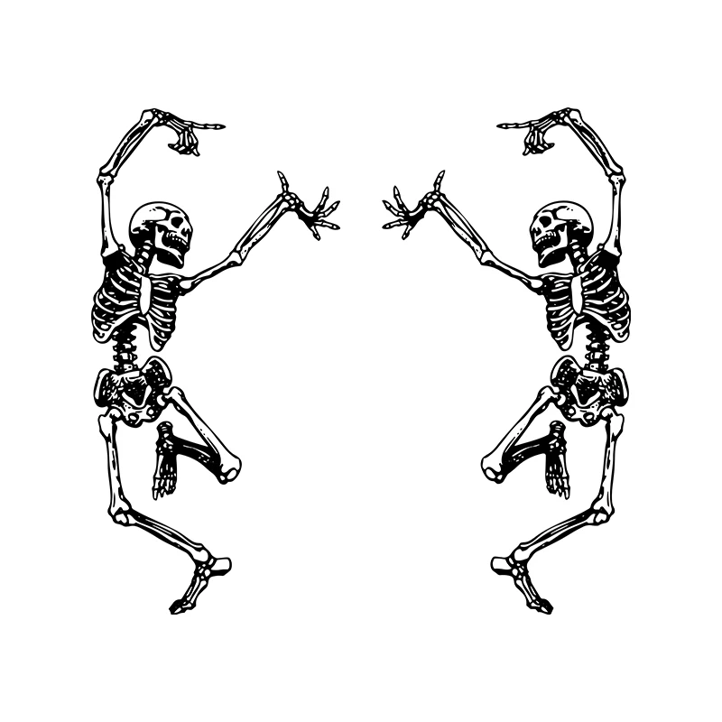 For Skeleton Skull Stickers Trippy Grateful Steal Your face Rock Band Dancing for Car Laptop Windows Truck and More Vinyl