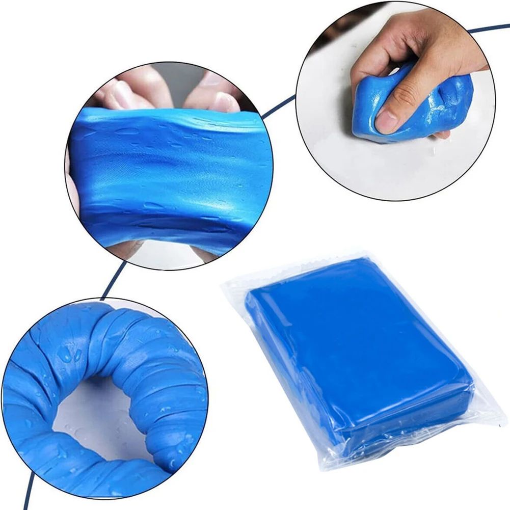 

5Pcs Car Wash Cleaner Sludge Mud Vehicle Detailing Magic Cleaning Mud Blue Car Washing Mud Auto Detailing Cleaner Tool